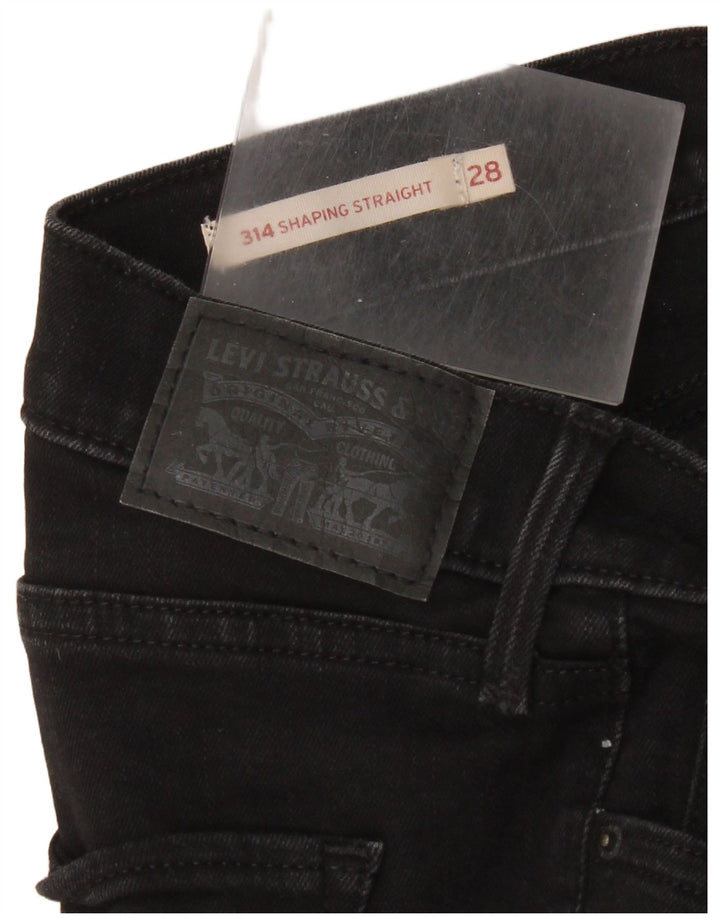 Levi's Mujer 314 Shaping Jeans Rectos W28 L30 Negro
