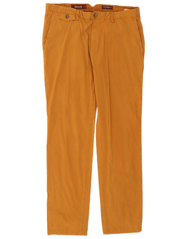 Marlboro Classics - Pantalón chino ajustado para hombre IT 50 Large W34 L32 Marrón