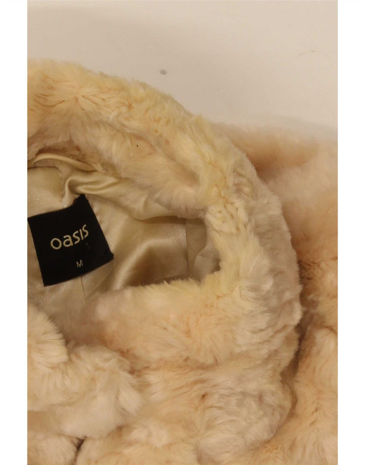 Oasis Chaqueta de piel sintética para mujer UK 44 Medium Beige
