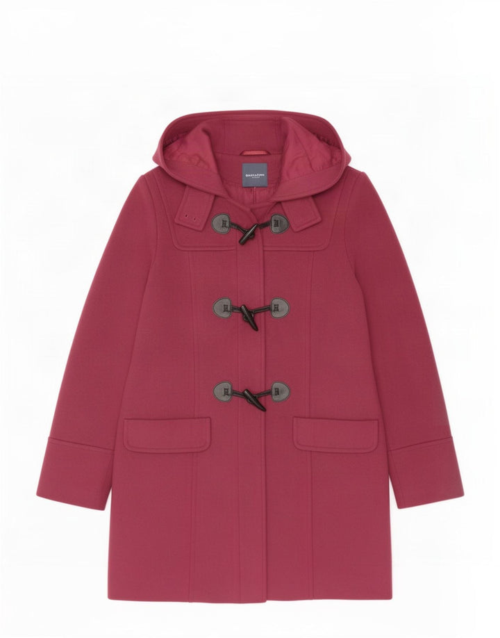 Marks & Spencer Trenca con capucha para mujer UK 10 Small Borgoña Poliéster