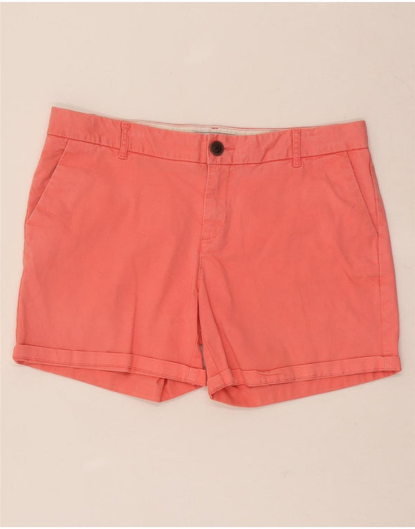Pantalones cortos chinos para mujer Fat Face UK 14 Large W32 Algodón rosa