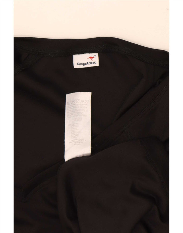 Kangaroos Camiseta Mujer Top ES 22/24 2XL Negro Poliéster