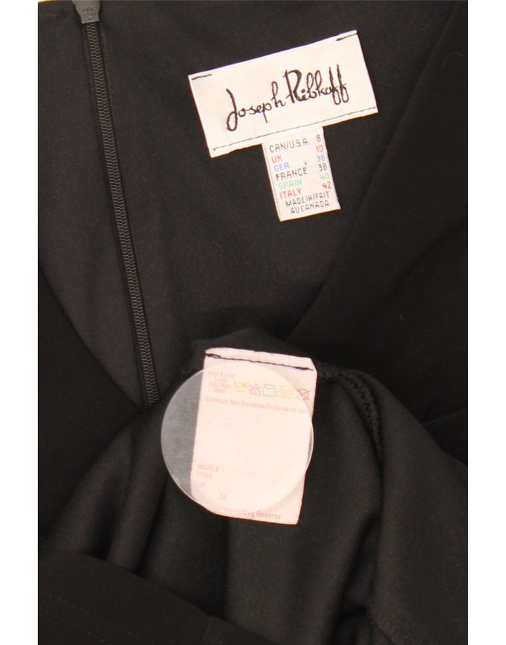 Joseph Ribkoff Vestido acampanado para mujer UK 10 Pequeño Poliéster negro