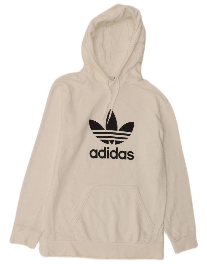 Adidas Hombre Graphic Sudadera con Capucha Jersey Pequeño Blanco