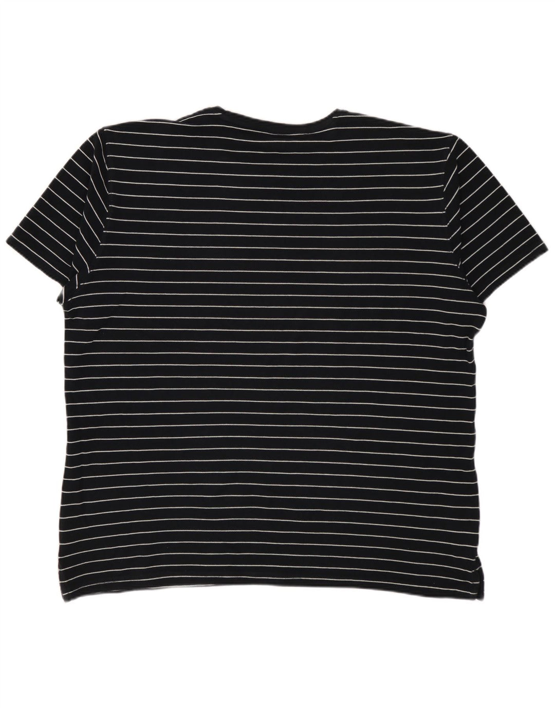 MASSIMO DUTTI Camiseta Hombre Top XL Negro Rayas