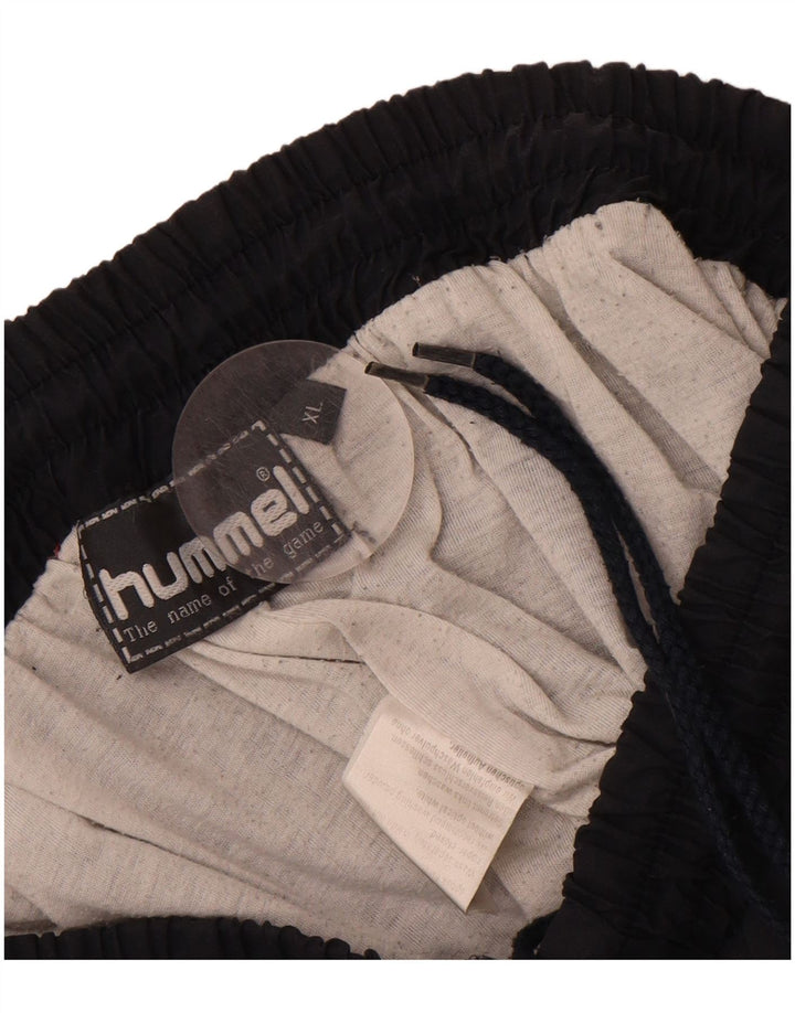 HUMMEL Mens Tracksuit Trousers Joggers XL  Navy Blue Polyester