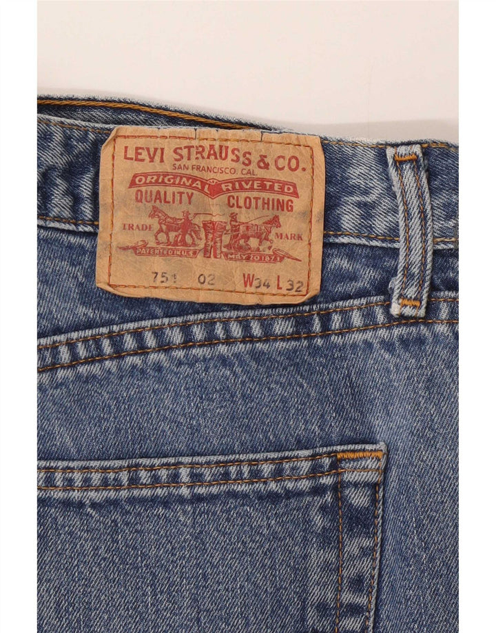 Levi's Hombre 751 Vaqueros Rectos W34 L28 Azul