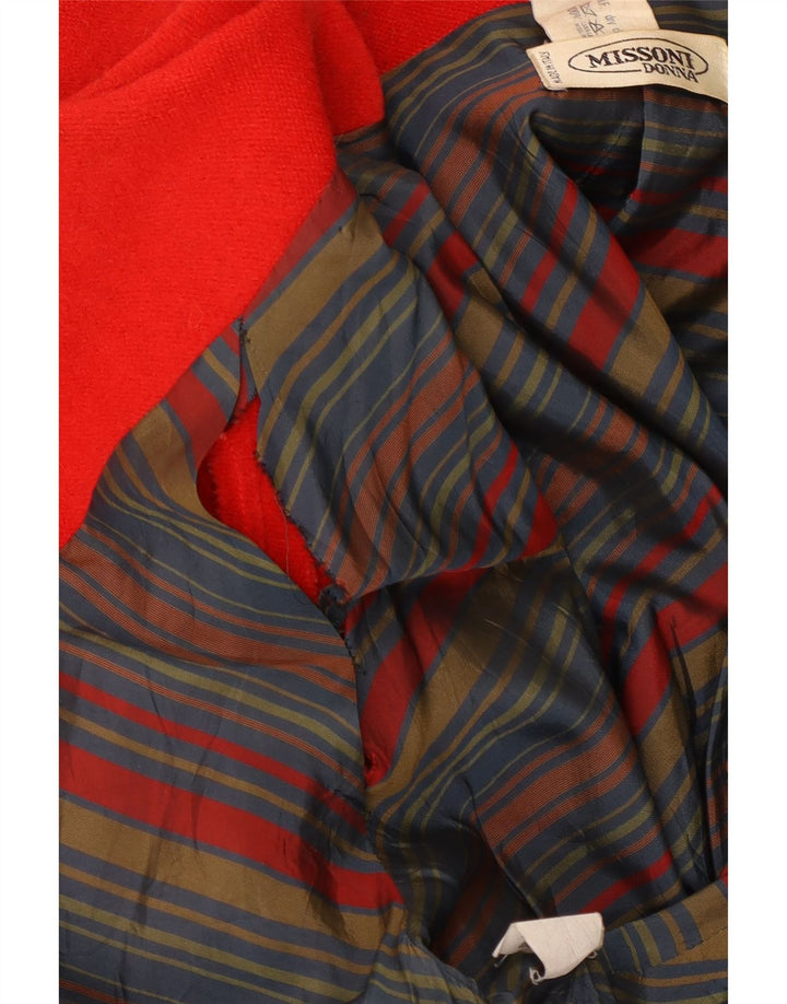 Missoni Abrigo extragrande para mujer Reino Unido 12 Lana roja mediana
