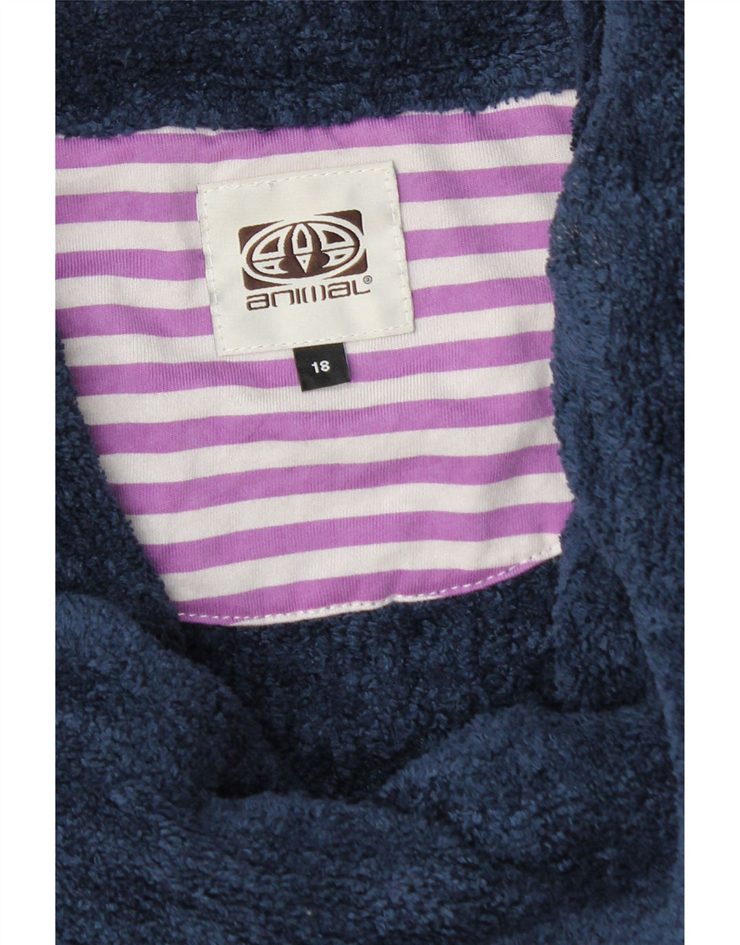 ANIMAL Jersey polar con cuello vuelto para mujer UK 40 XL Poliéster azul marino