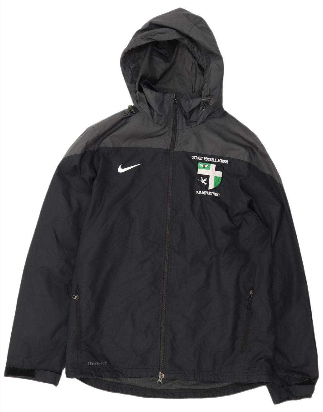 Nike Chaqueta cortavientos Storm-Fit Graphic para hombre UK 38 Mediano Negro Poliéster