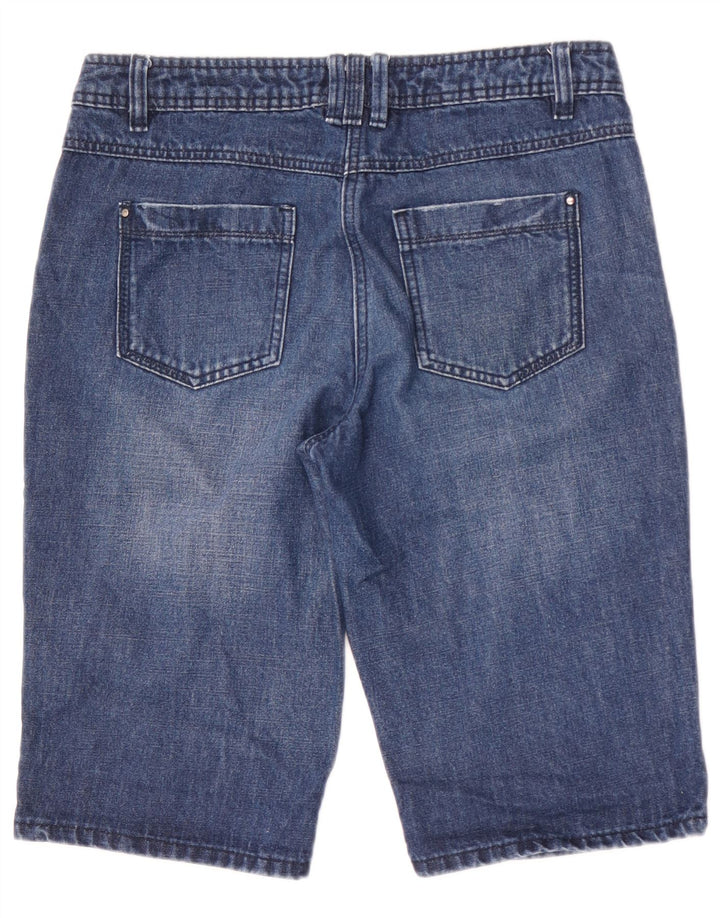 M&CO Pantalones cortos de mezclilla para mujer US 10 grande W32 algodón azul