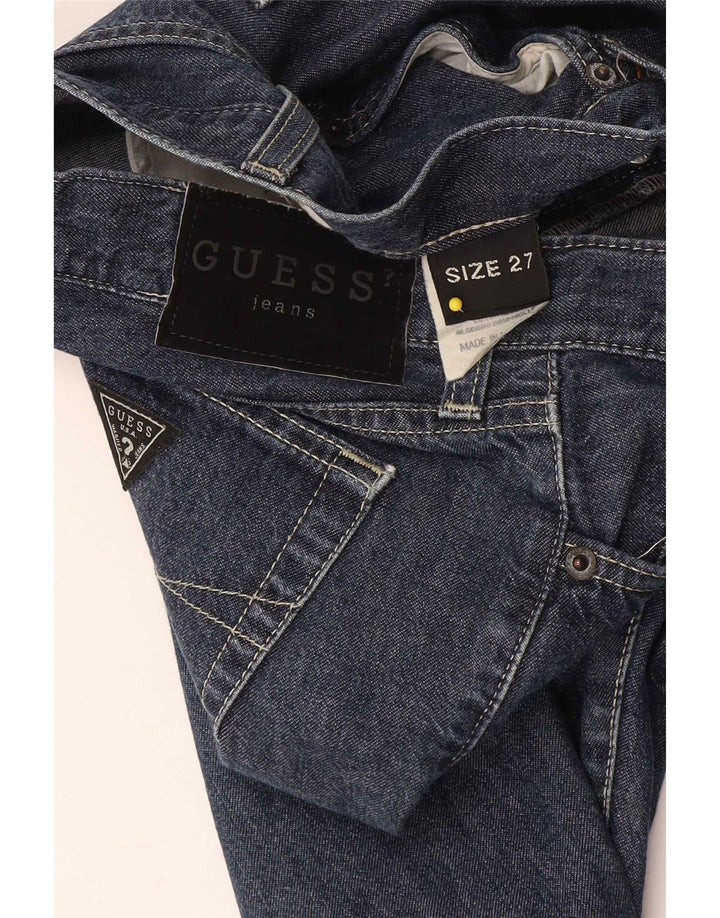 Vaqueros Guess Mujer Rectos W27 L30 Azul Algodón