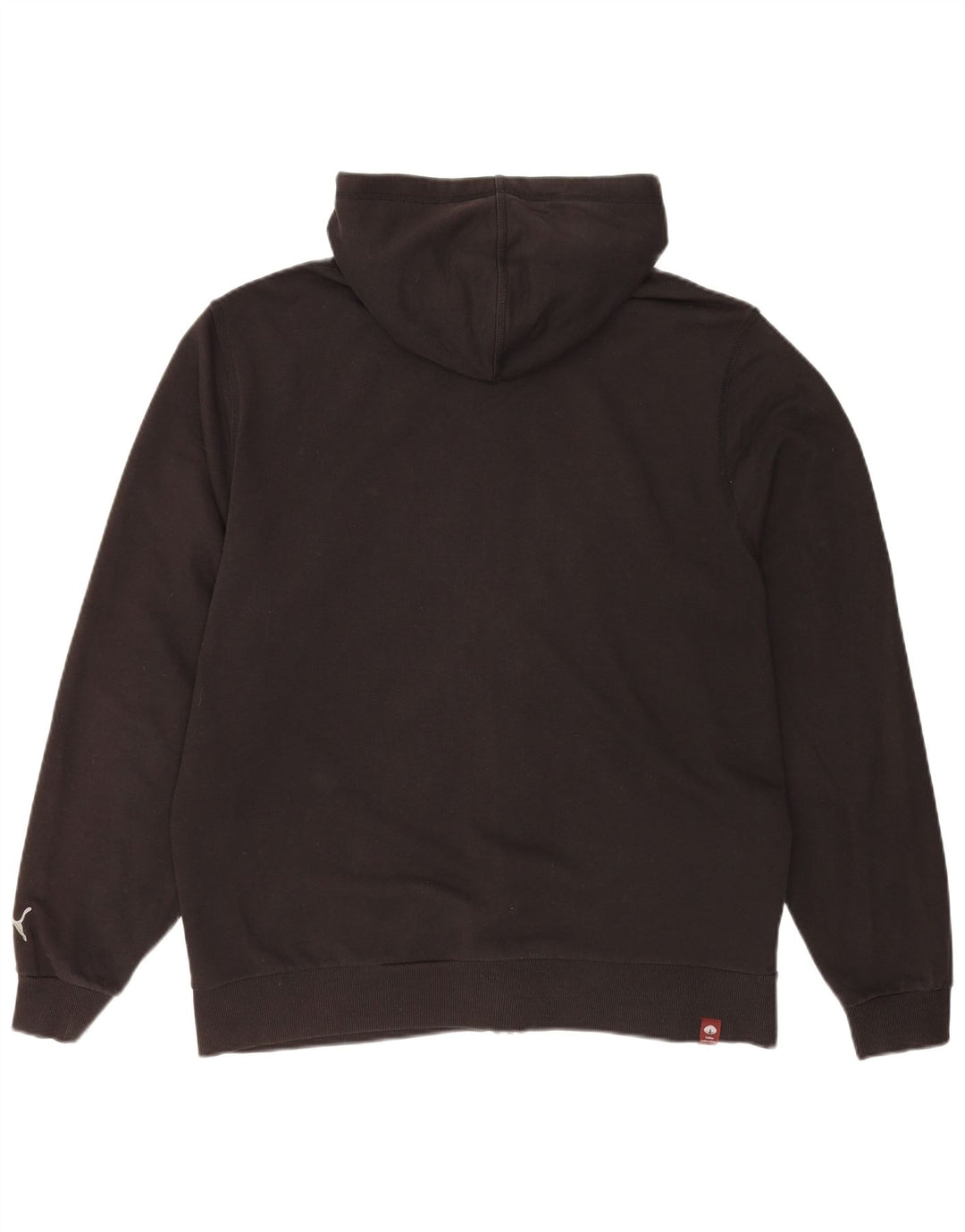 PUMA Sudadera con capucha y cremallera gráfica para hombre XL Algodón negro