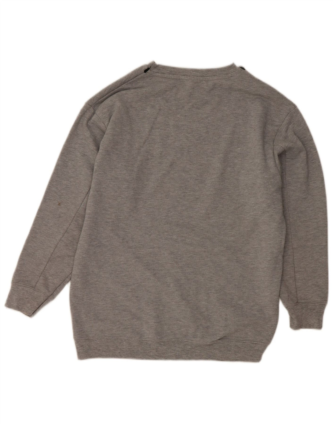 Zara Mujer Gráfico Sudadera De Gran Tamaño Jersey Reino Unido 10 Pequeño Gris