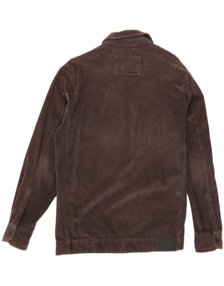 Calvin Klein Jeans Chaqueta de pana para hombre UK 38 Marrón medio