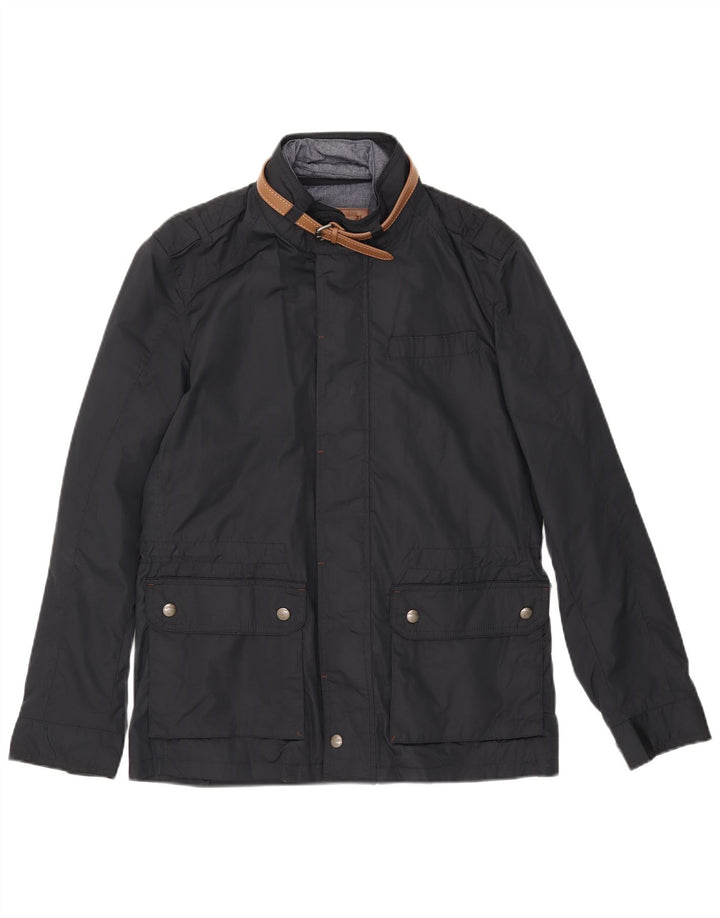 Massimo Dutti Chaqueta Utility Hombre UK 38 Medium Azul Marino Nylon