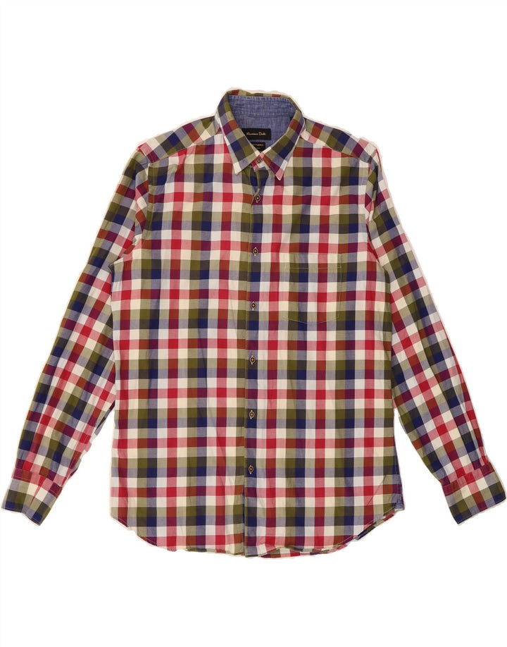 MASSIMO DUTTI Mens Shirt Medium Multicoloured Check Vintage Massimo Dutti and Second-Hand Massimo Dutti from Messina Hembry 