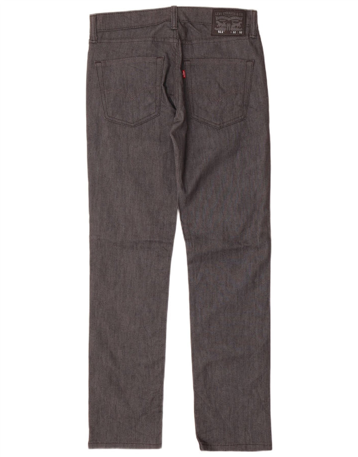 LEVI'S Vaqueros ajustados 511 para hombre W32 L32 Algodón azul marino