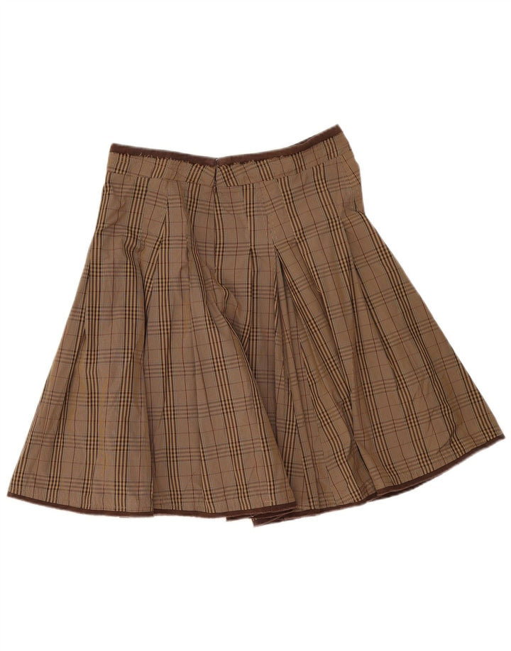 Henry Cottons Falda acampanada para mujer IT 42 Medium W32 Brown Check