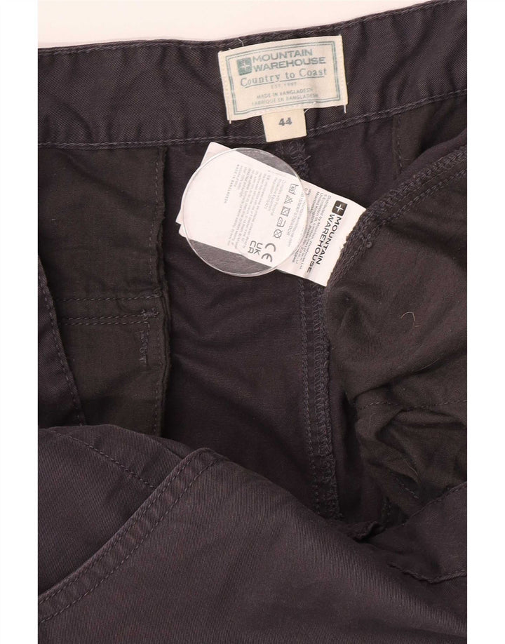 Pantalones cortos tipo cargo para hombre Mountain Warehouse W44 2XL Algodón gris