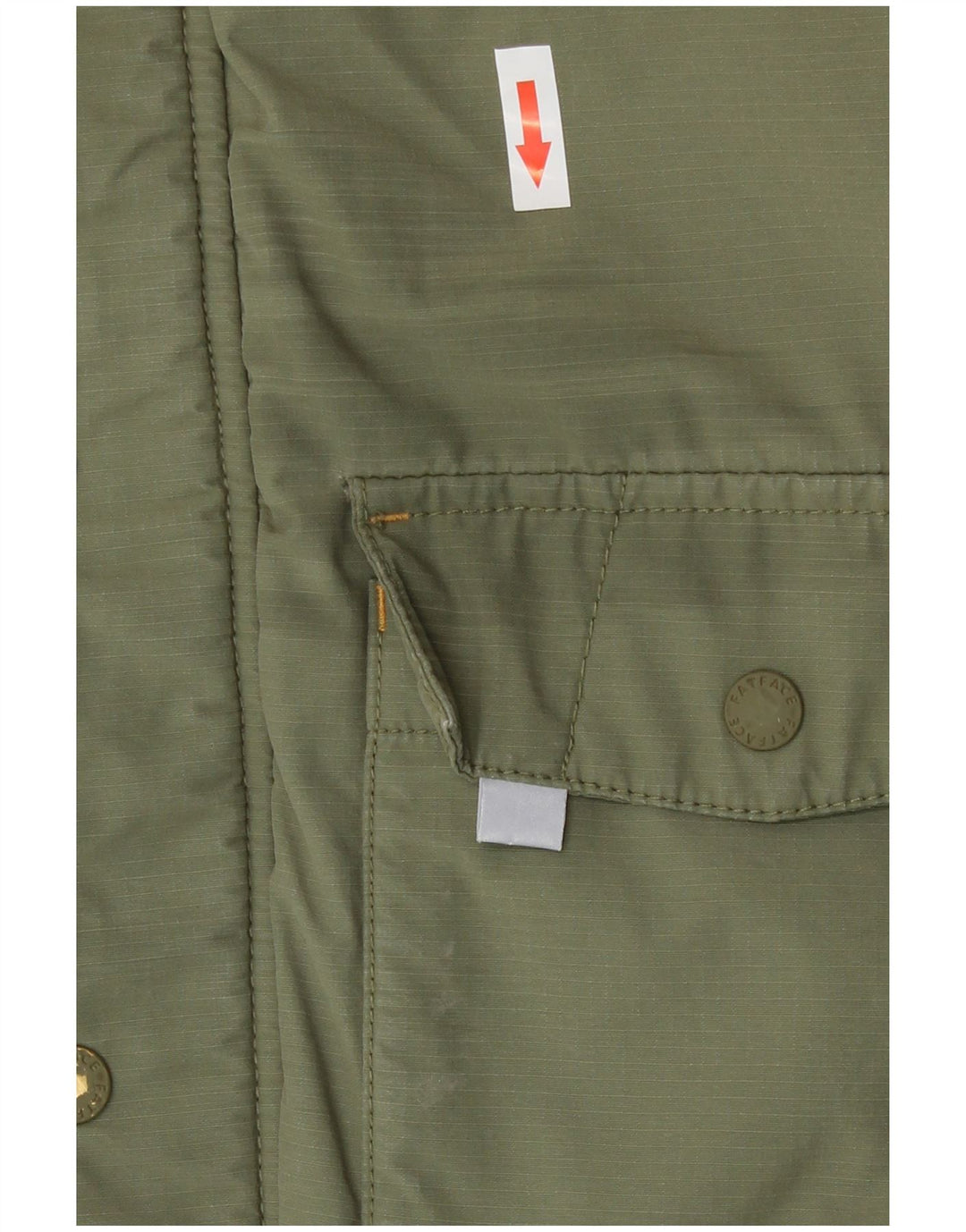 Parka con capucha para niño Fat Face 8-9 años Caqui Algodón