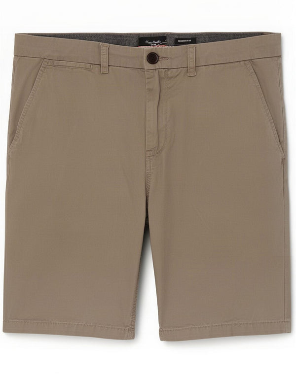 Pierre Cardin Pantalones cortos chinos de corte regular para hombre XL W40 Algodón caqui