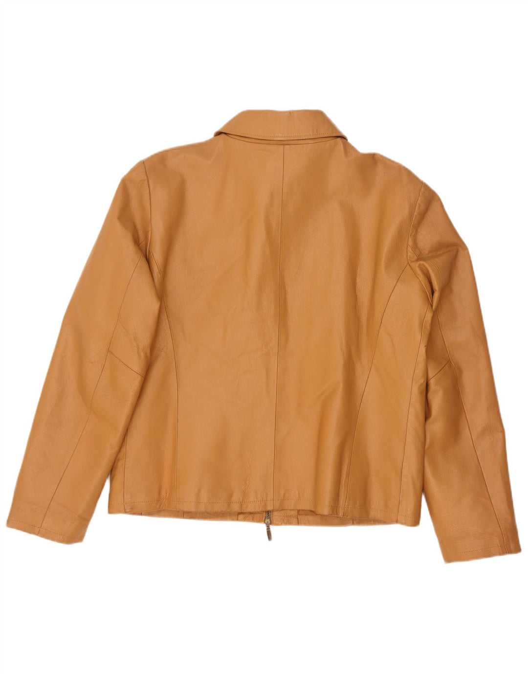 Montereggi Chaqueta de cuero para mujer UK 44 Cuero beige grande