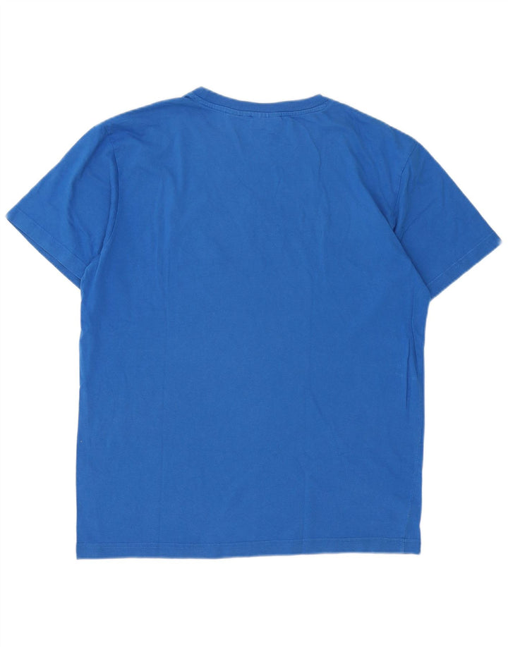Fila - Camiseta gráfica para hombre, talla grande, algodón azul