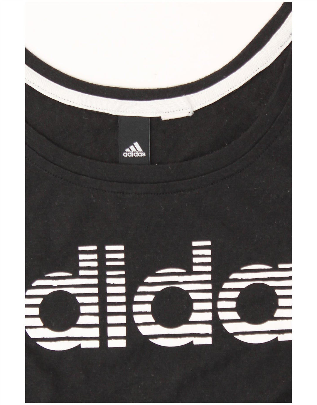 Adidas - Camiseta gráfica para mujer, talla 40, talla M, color negro