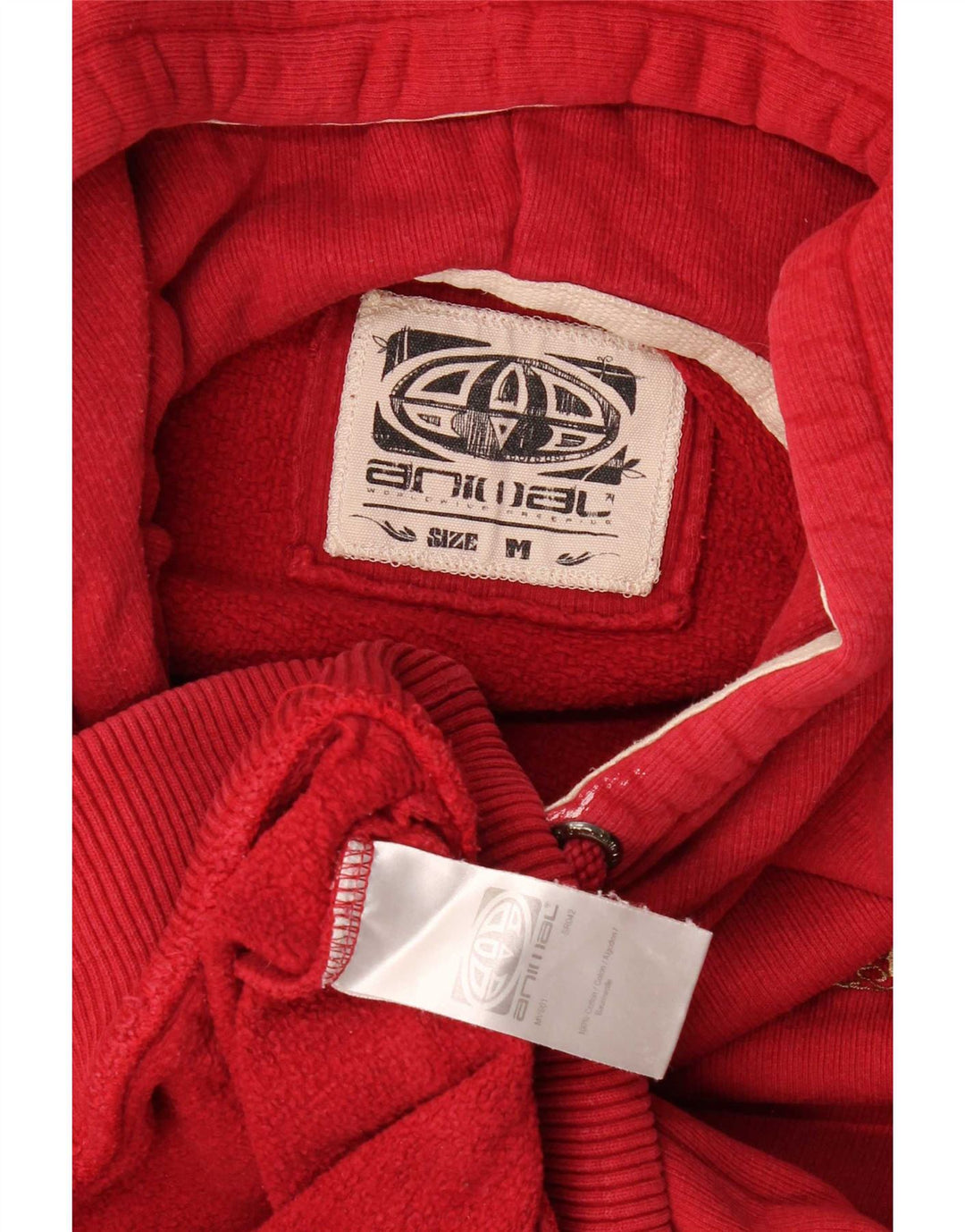 Animal - Sudadera con capucha para hombre, color rojo medio, algodón