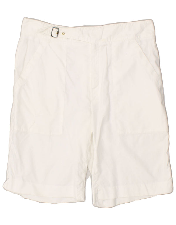 CERRUTI 1881 Pantalones cortos chinos para hombre IT 50 Large W32 Algodón blanco