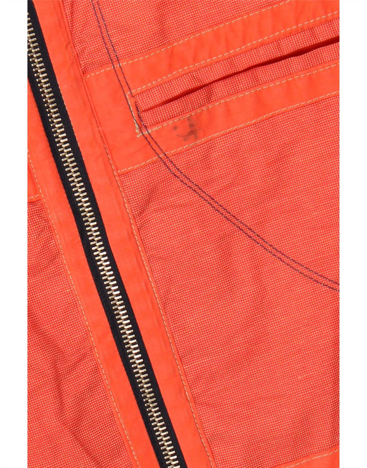 Chaqueta utilitaria vintage para hombre UK 40 Grande Algodón naranja