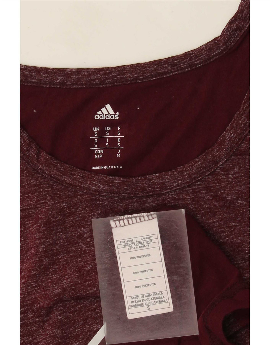 Adidas Mens Colorado Rapids Graphic Chaleco Top Pequeño Poliéster Borgoña