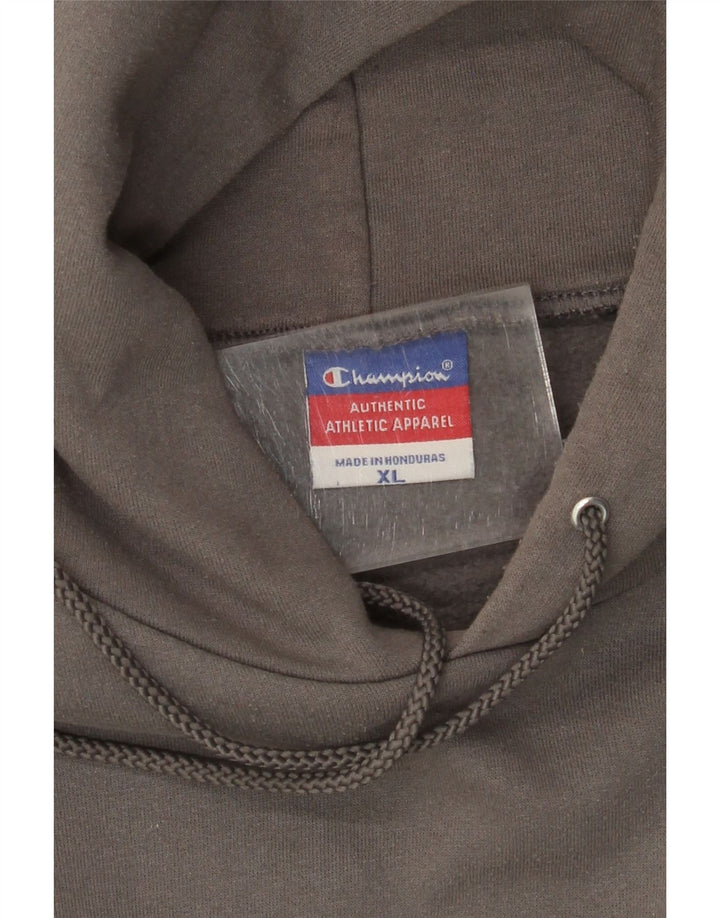 CHAMPION Jersey con capucha con gráfico de osos para hombre XL Algodón gris