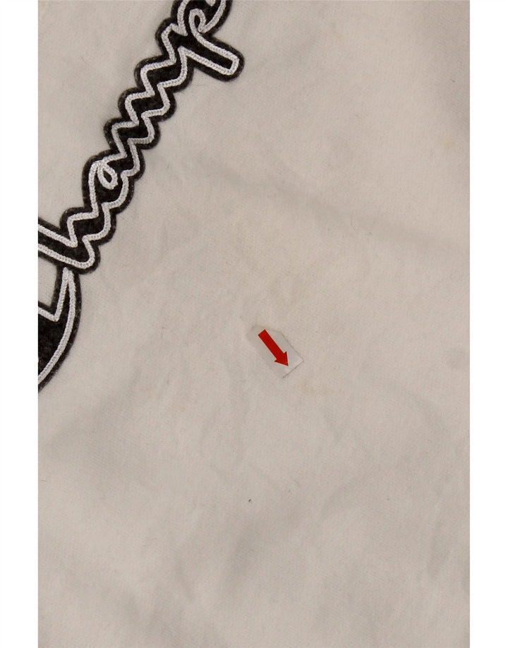 Champion Sudadera Gráfica para Mujer Jersey UK 46 Grande Poliéster Blanco