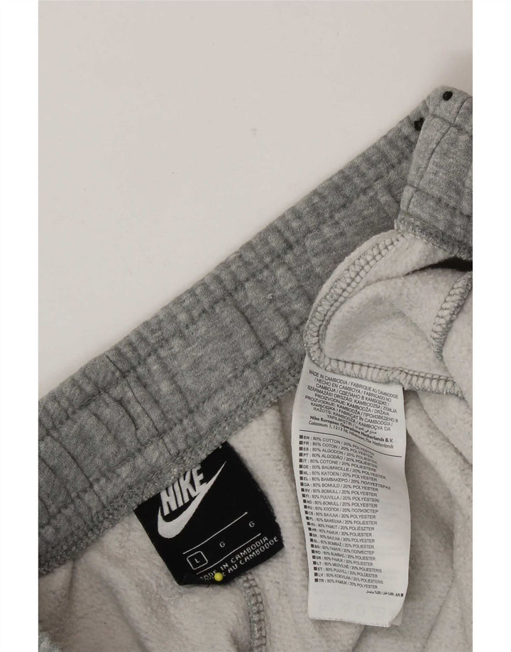 Nike - Pantalones de chándal para hombre, color gris, algodón