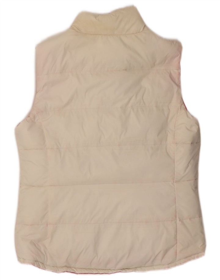 J. Crew Chaleco acolchado reversible para mujer UK 12 Medium Pink Nylon