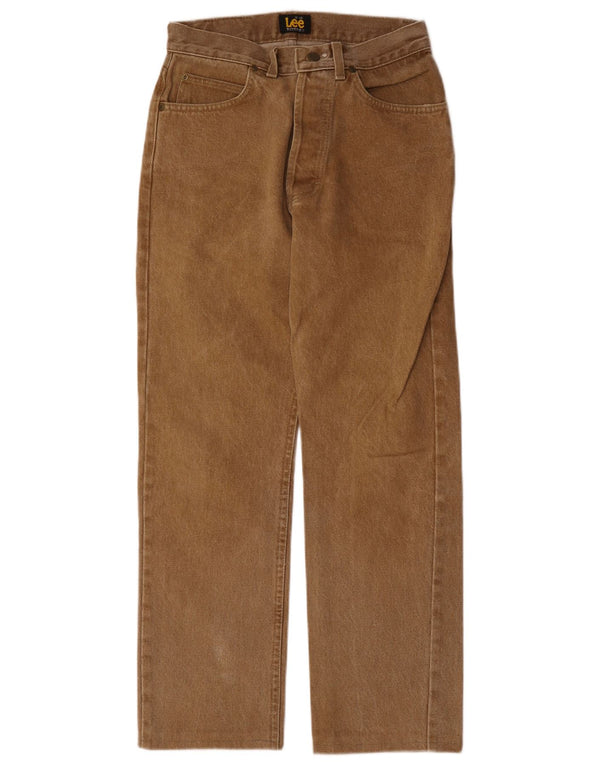 Vaqueros Lee Mujer Rectos W29 L28 Algodón Beige