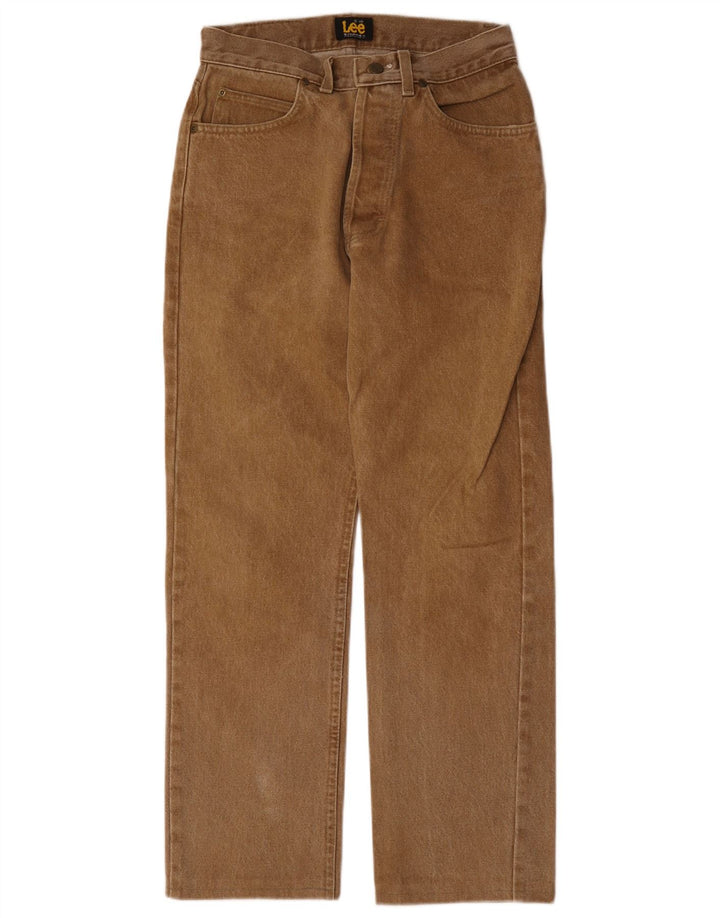 Vaqueros Lee Mujer Rectos W29 L28 Algodón Beige