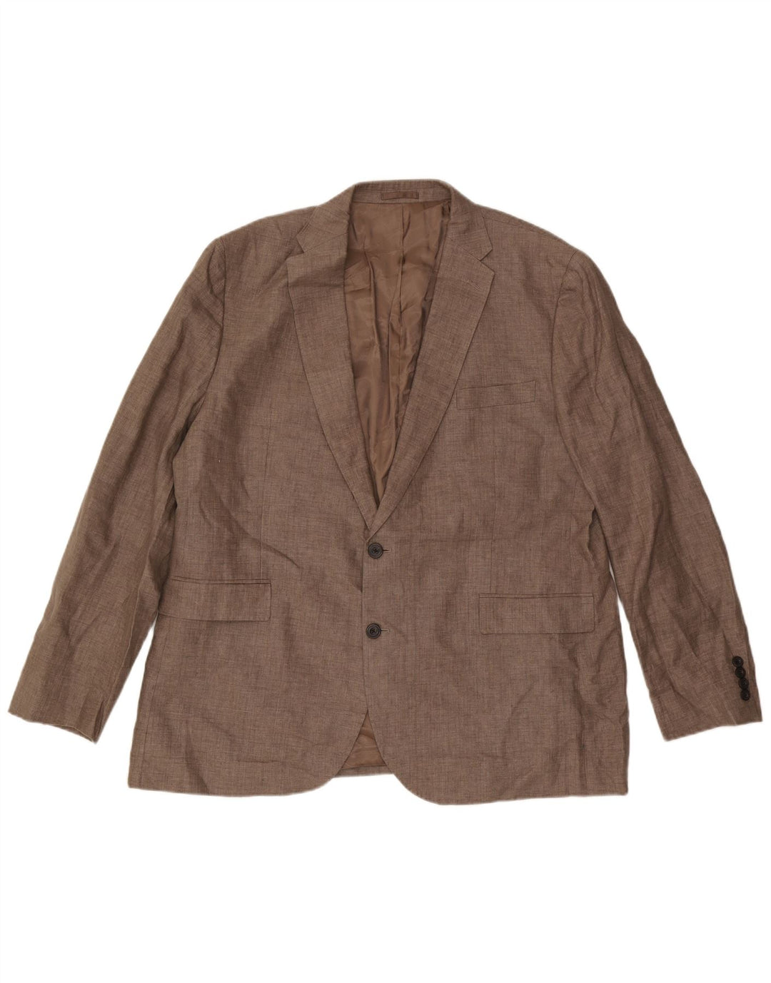 John Lewis Chaqueta tipo blazer con 2 botones para hombre IT 50 Large Beige Linen