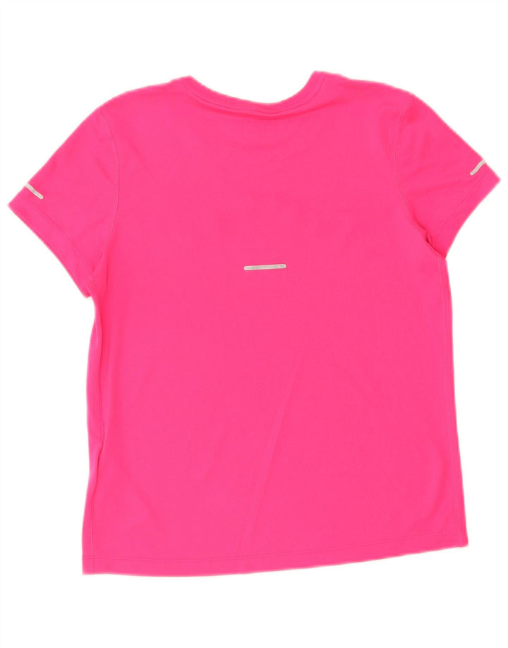 Asics Camiseta gráfica para mujer Top UK 10 Small Pink Poliéster