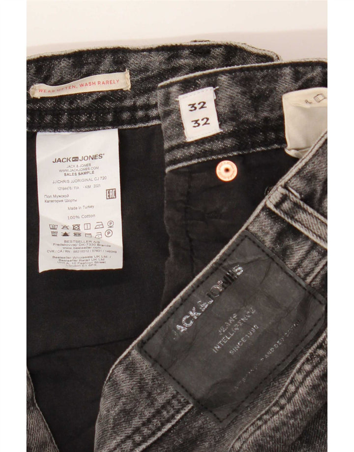 Jack & Jones Vaqueros rectos para hombre W32 L32 Algodón gris
