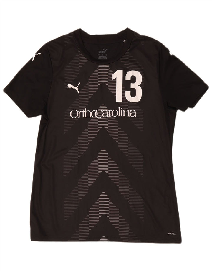 Puma Hombre Carolina Graphic Camiseta Top Mediano Negro Geométrico