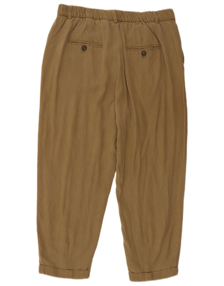Zara Mujer Pantalones Cortos Pegged Medium W28 L23 Marrón