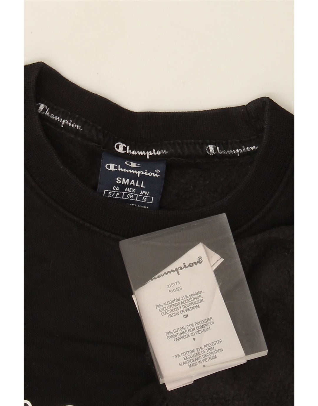 Champion Sudadera Gráfica para Hombre Jersey Pequeño De Algodón Negro