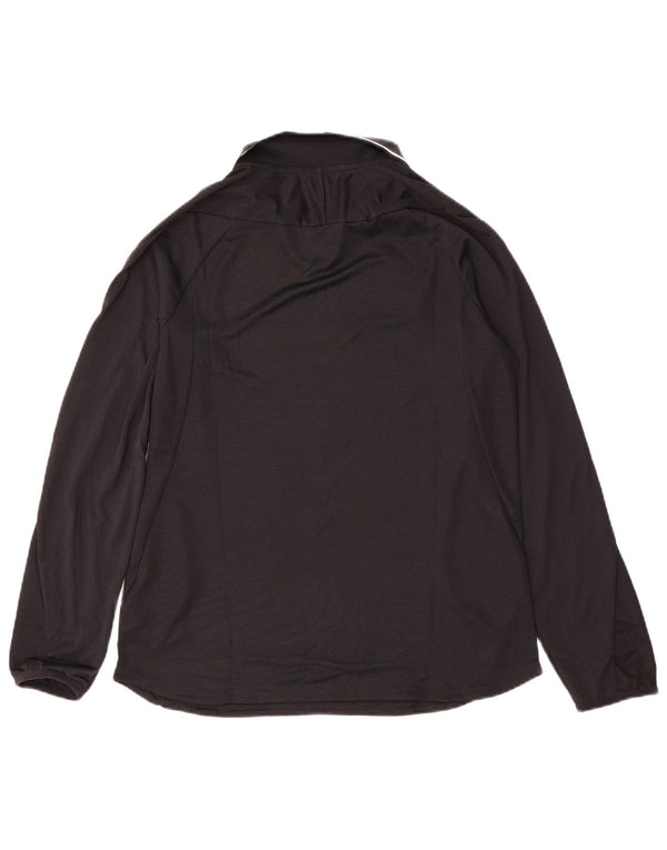 Nike Mens Dri Fit Top manga larga poliéster negro pequeño