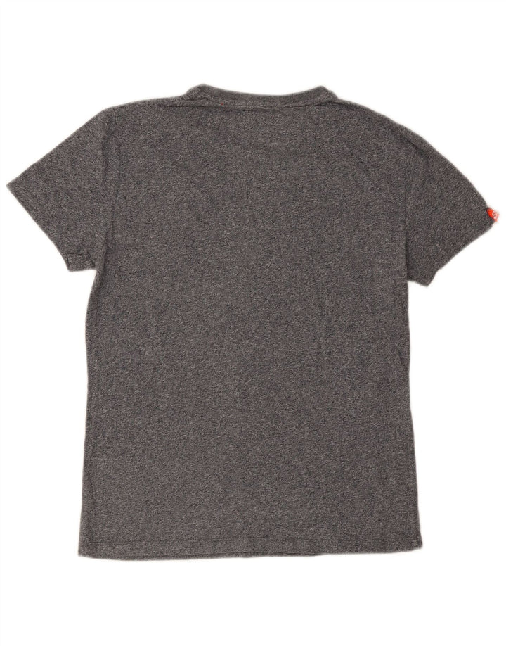Superdry Camiseta para hombre Top Small de algodón moteado gris