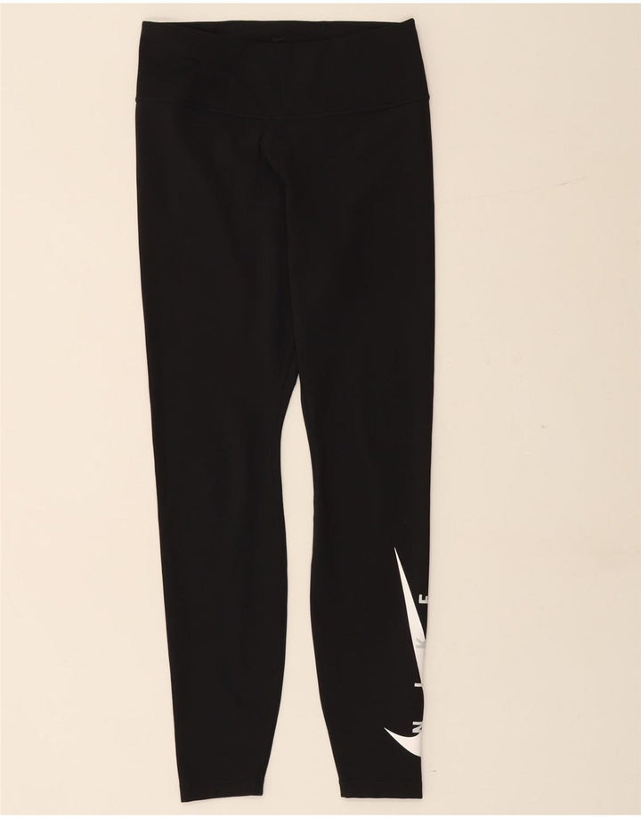NIKE Leggings gráficos Dri Fit para mujer, talla 40, talla M, color negro