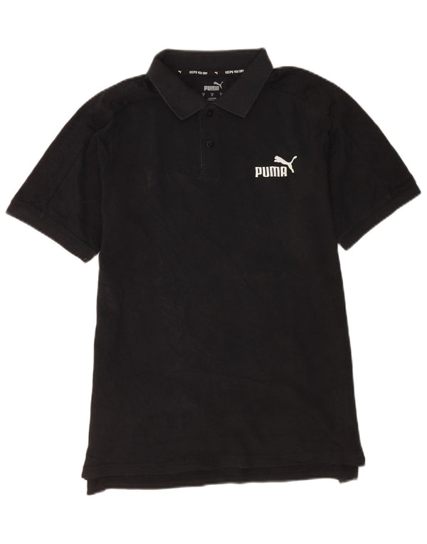 Polo Puma Hombre Pequeño Algodón Negro