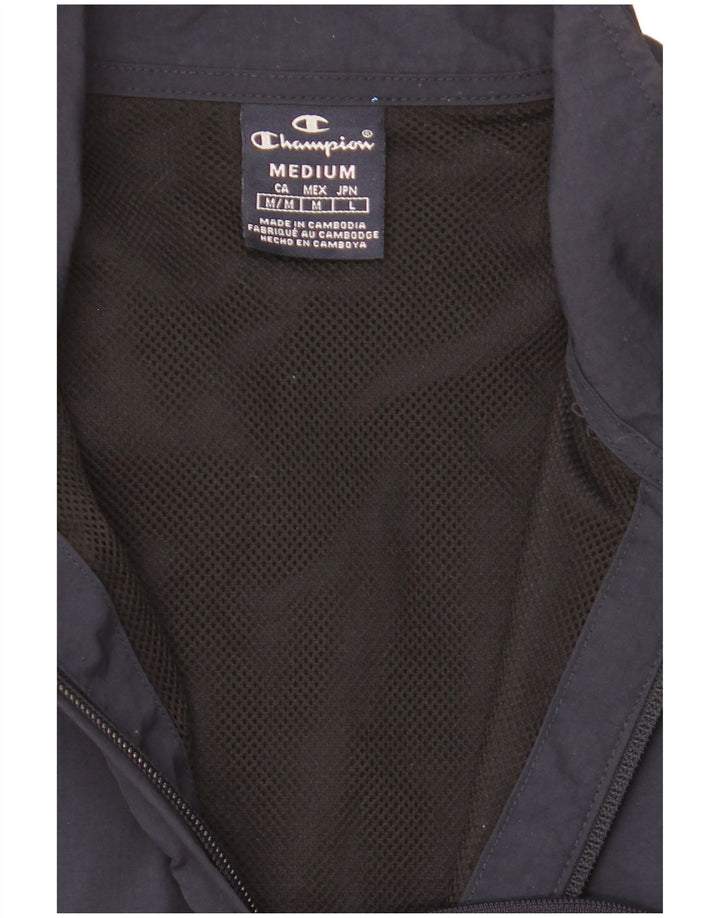 CHAMPION Chaqueta superior de chándal con gráfico para hombre Azul marino mediano
